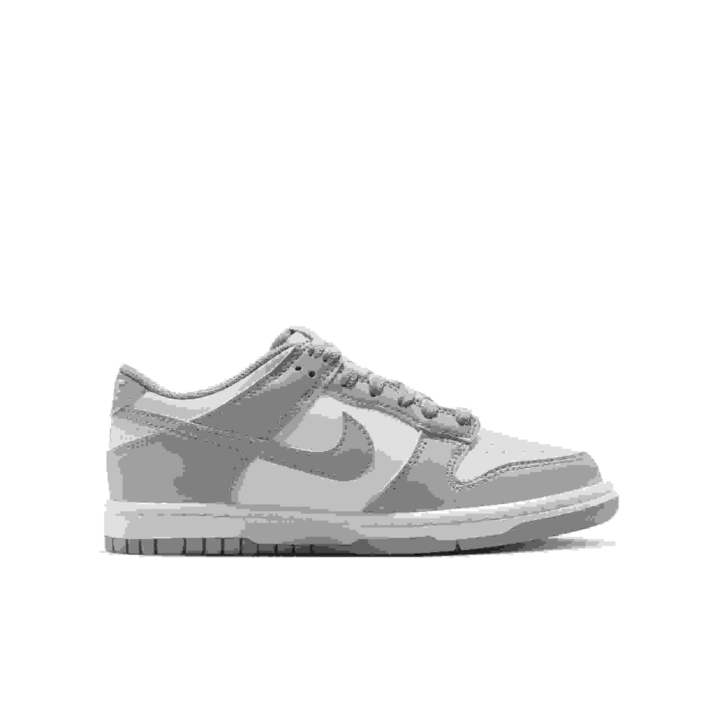 Nike Dunk Low Grade School Boys' "White/White/Light Smoke Grey" Shoe